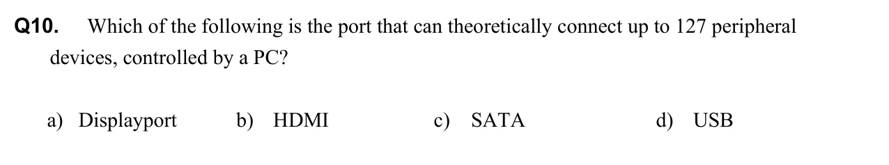 Original 2024 Spring · Subject A, question 10. Accessible description follows.