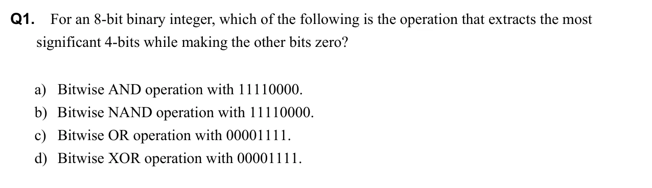Original 2025 Spring · Subject A, question 1. Accessible description follows.